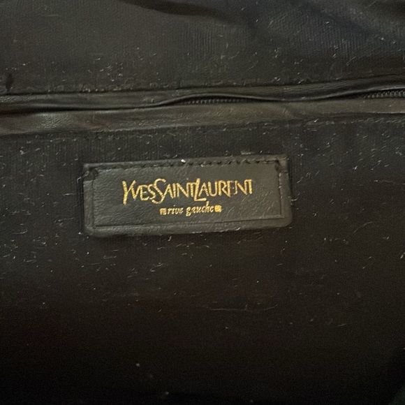 YVES  Saint Laurant Very large Purple Muse  Bag  18 “ X 12”. - Picture 13 of 15